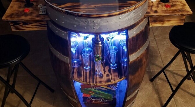 REPORT: Orlando man makes video game machines out of wine, whiskey barrels